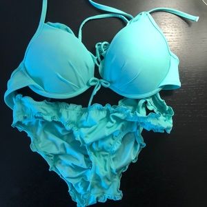 Aqua Victoria Secret Swimsuit set